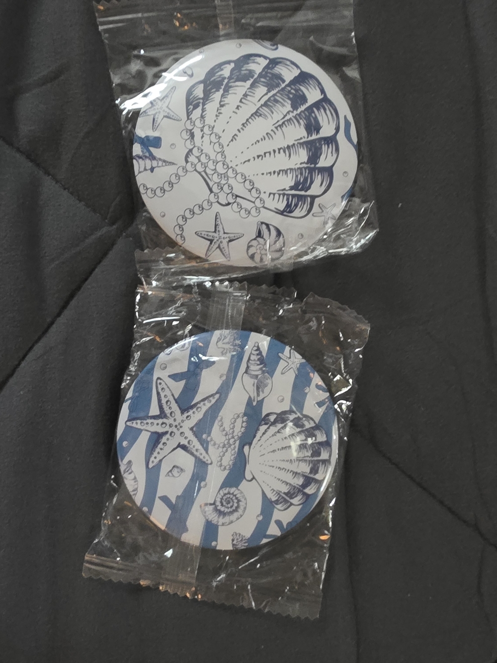 Coastal Shell Mirros - Blue and White